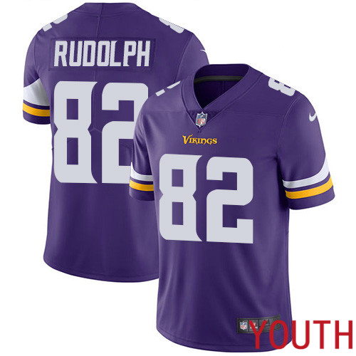 Minnesota Vikings 82 Limited Kyle Rudolph Purple Nike NFL Home Youth Jersey Vapor Untouchable